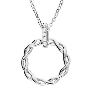 Olivia Entwined Silver Necklace