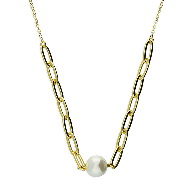 Olivia paper link necklace