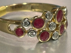 Gold Ring - Ruby & Diamond