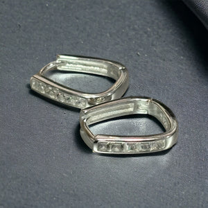 Olivia CZ Earrings - Silver