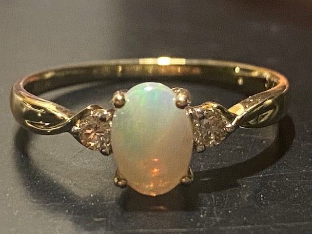 Gold Ring - Opal